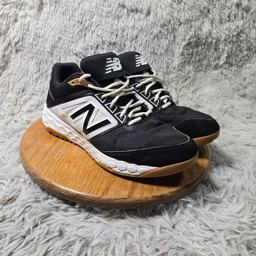 New Balance 3000v3 Black/White/Gum Turf Trainer Sneaker Mens 13 Fresh Foam Mesh